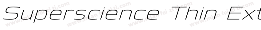 Superscience Thin Extra Expanded字体转换